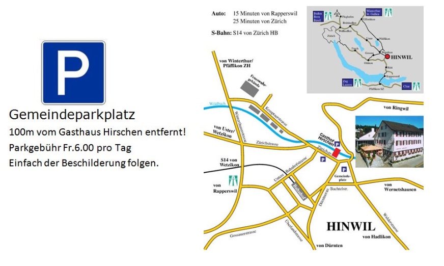 Anfahrtsplan Parkplatz Gemeindehaus