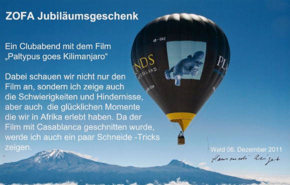 ZOFA Jubilaeumsgeschenk